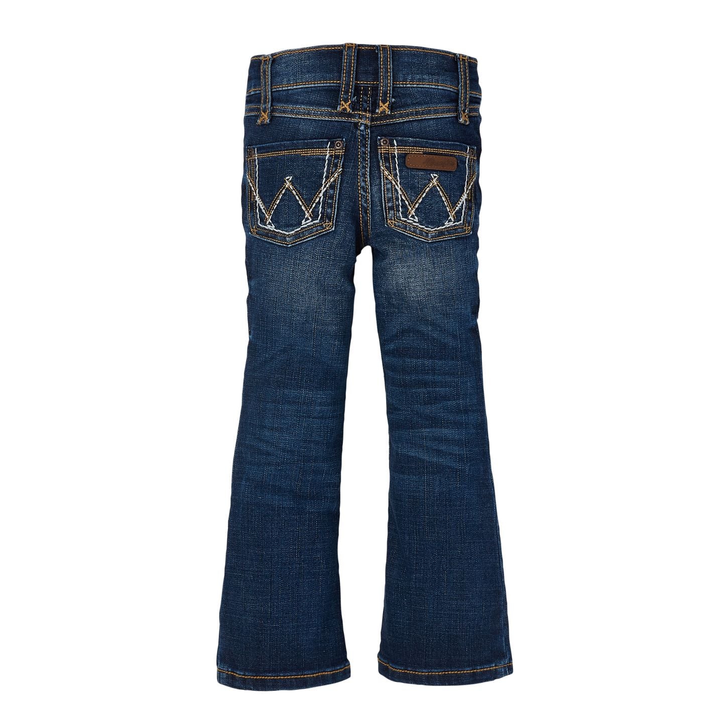 Wrangler Girls' Stitch Patch Boot Cut Jeans