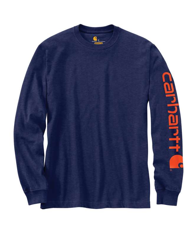 Carhartt Men's Workwear Long-Sleeve Graphic Logo T-Shirt