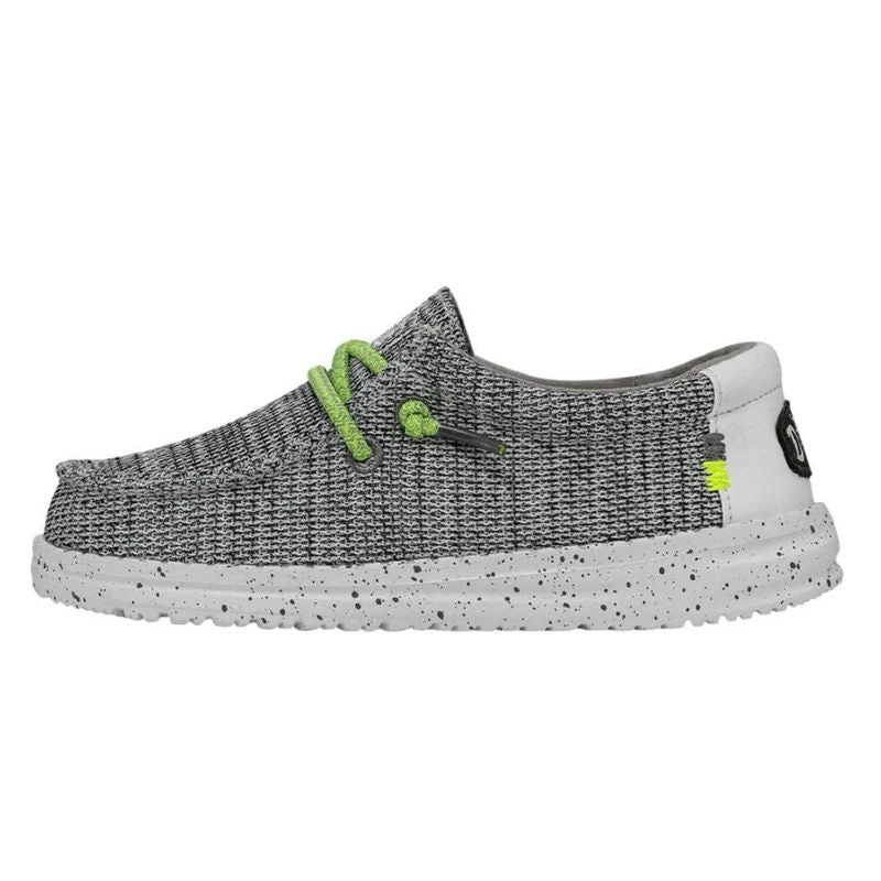 Hey Dude Youth Sox Stone White