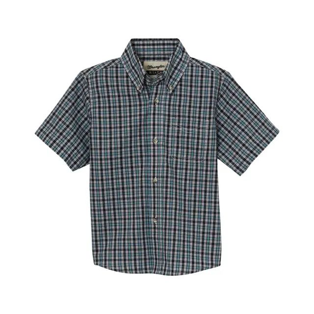 Wrangler Boys Riata Short Sleeve Button Assorted Shirt