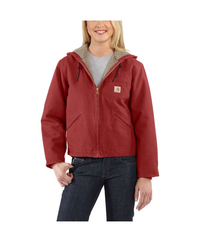 Carhartt Ladies Sandstone Sierra Jacket/Sherpa-Lined
