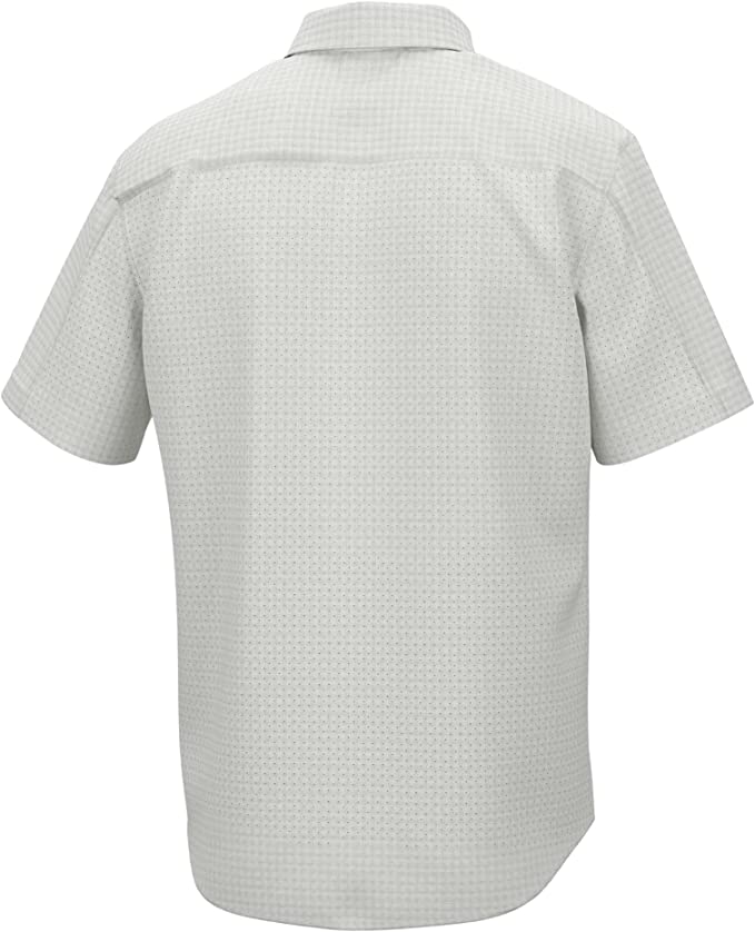 Huk Men's Tide Point Break Minicheck Short Sleeve Shirt