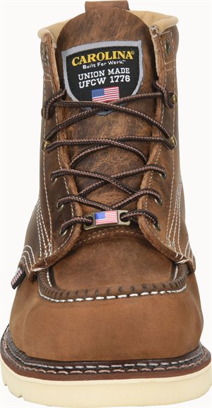 Carolina Men's 6" Amp USA Moc Toe Wedge Work Boot