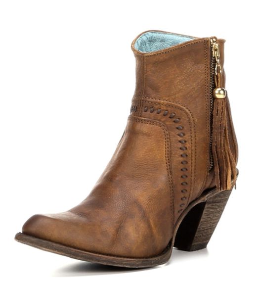 Corral Women's Cognac Ankle Western Boot