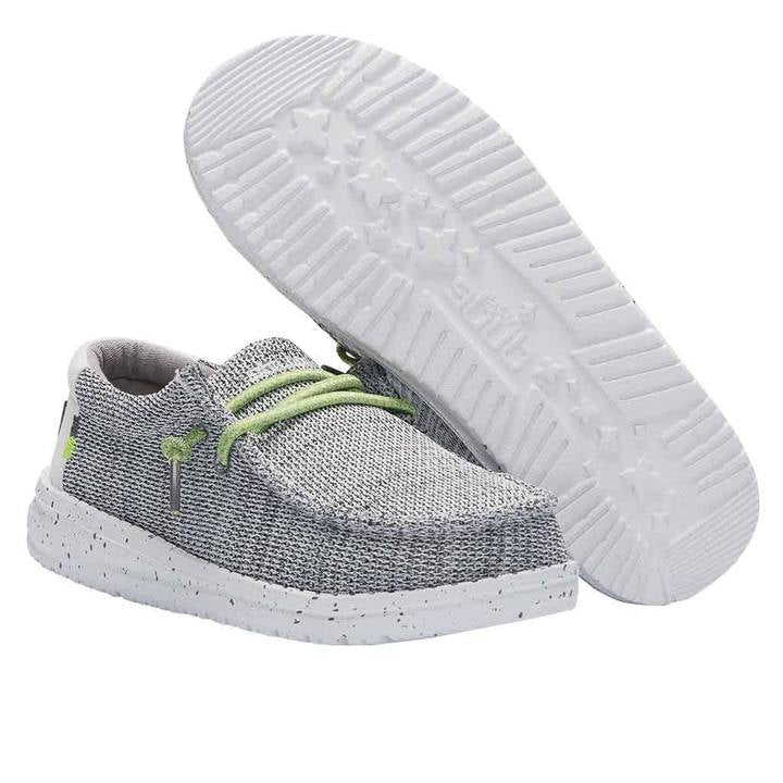 Hey Dude Youth Sox Stone White