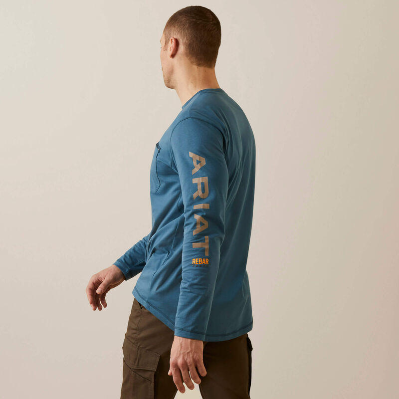 Ariat Men's Rebar Workman Logo Long Sleeve