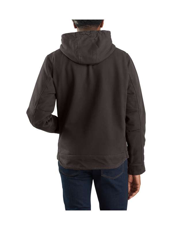 Carhartt Men's Relaxed Fit Washed Duck Sherpa-Lined Jacket BIG & TALL