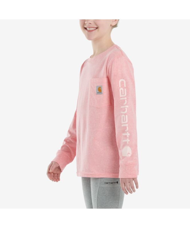 Carhartt Girls Long-Sleeve Graphic Pocket T-Shirt