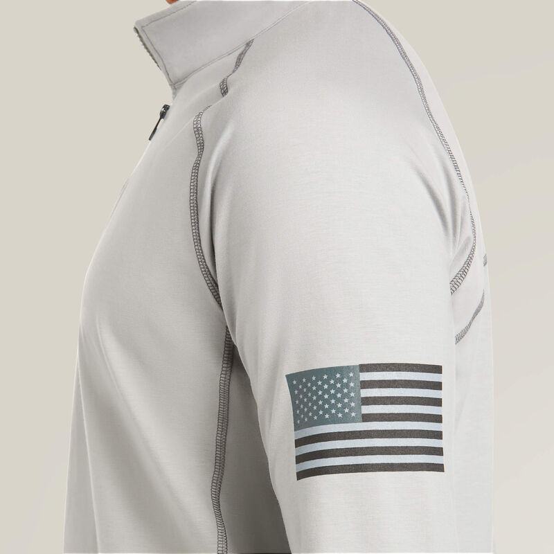Ariat Men's FR Combat Stretch Patriot 1/4 Zip Work Shirt