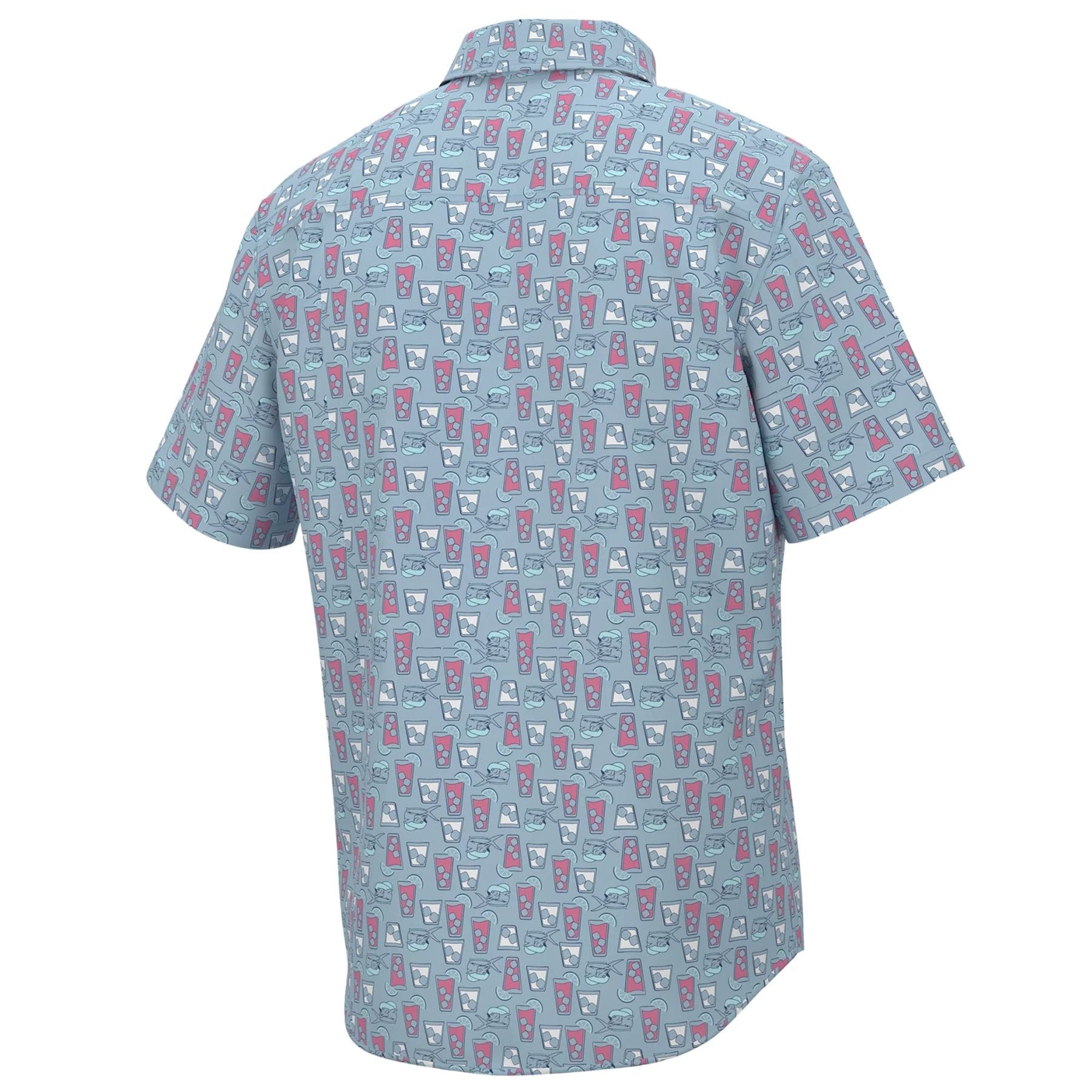 Huk Men's Kona Dolphin Cocktail Button Down