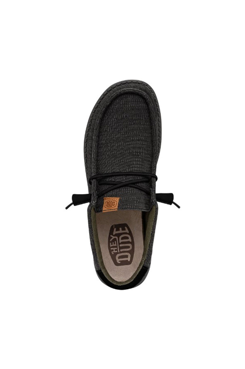 Hey Dude Men's Wally Grid Black