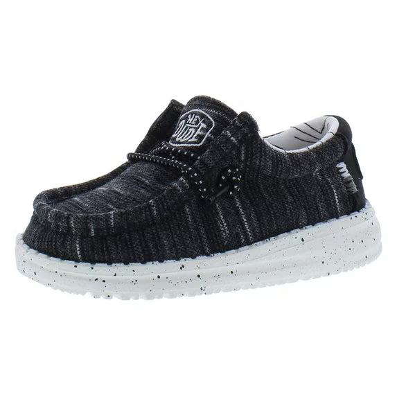 Hey Dude Toddler Wally Stretch Black