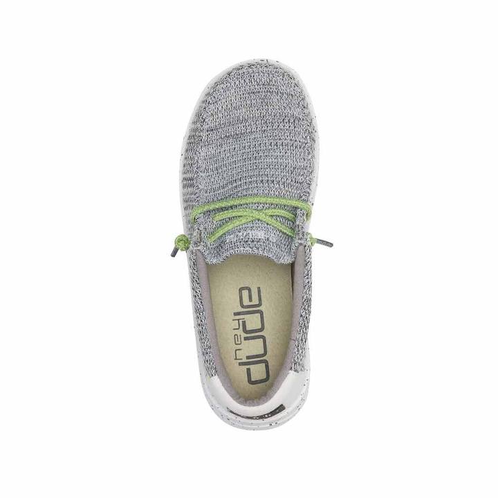 Hey Dude Youth Sox Stone White