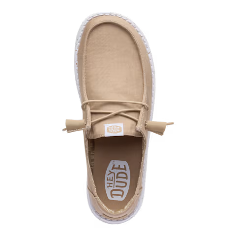 Hey Dude Women's Wendy Stretch Canvas Taupe