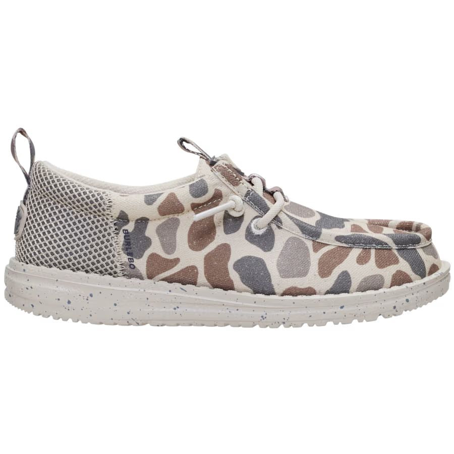 HEYDUDE X BURLEBO Youth Wally Funk Deer Camo
