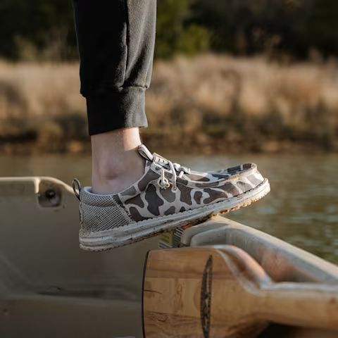 HEYDUDE X BURLEBO Youth Wally Funk Deer Camo