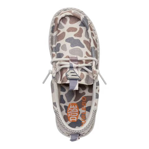 HEYDUDE X BURLEBO Youth Wally Funk Deer Camo