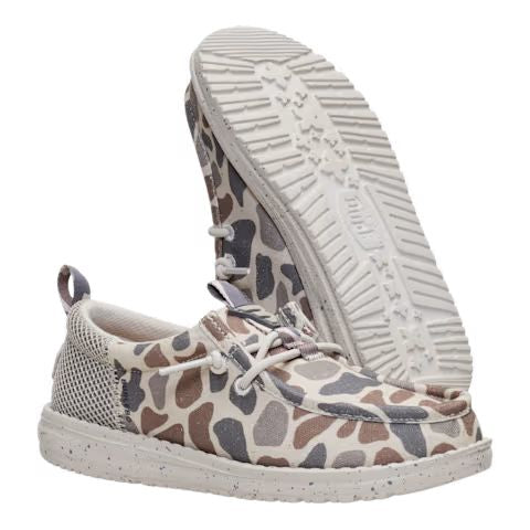 HEYDUDE X BURLEBO Youth Wally Funk Deer Camo