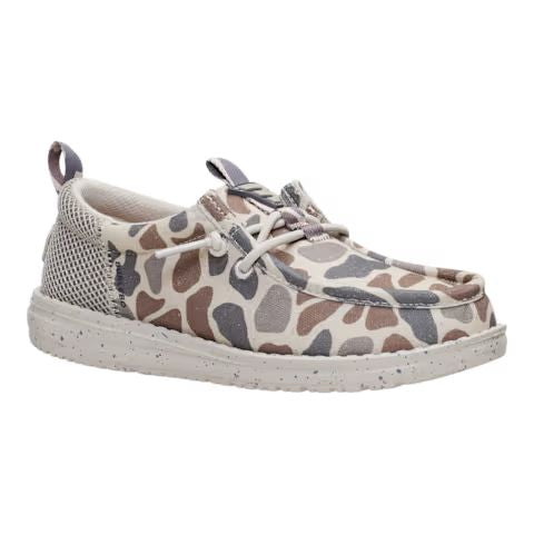 HEYDUDE X BURLEBO Youth Wally Funk Deer Camo