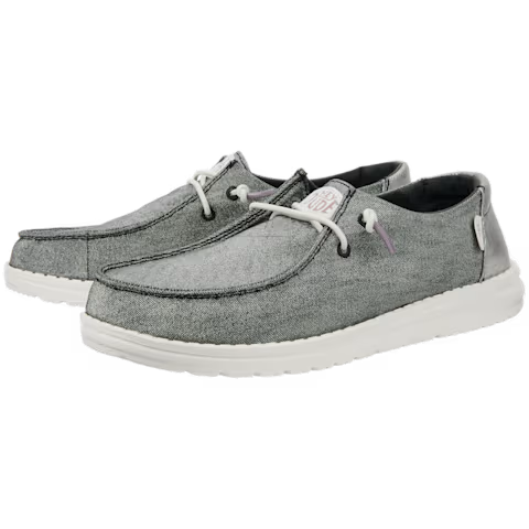 Hey Dude Women's Wendy Metallic Sparkle Charcoal