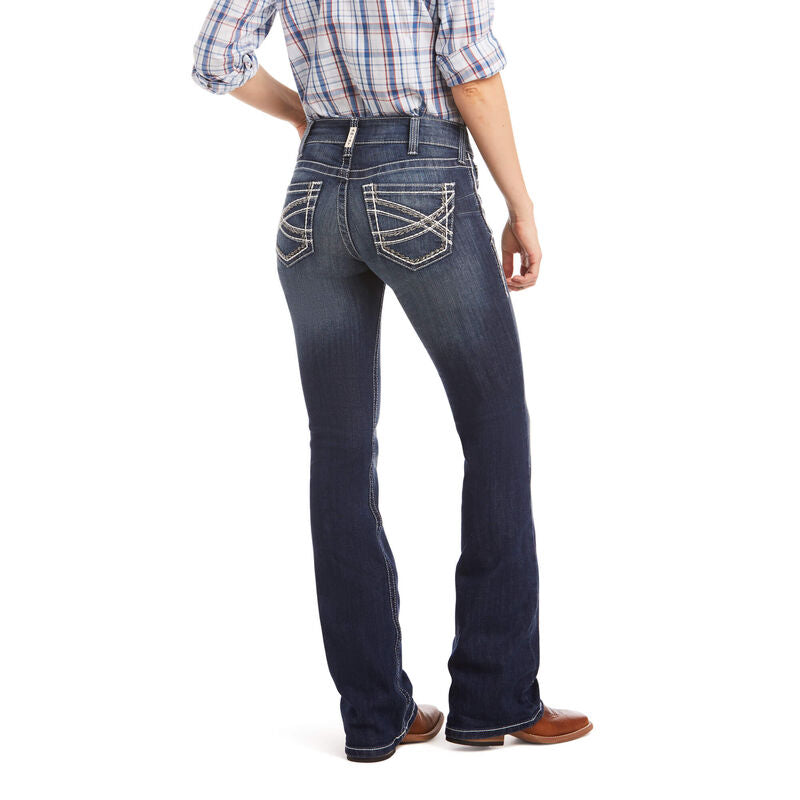 Ariat Women's R.E.A.L. Mid Rise Stretch Entwined Boot Cut Jean