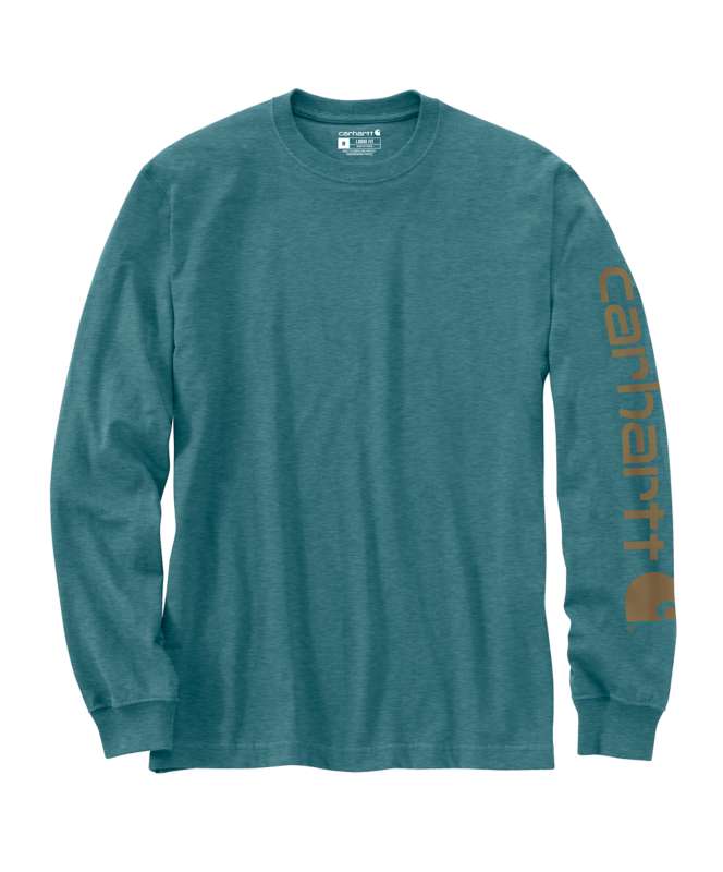 Carhartt Men's Workwear Long-Sleeve Graphic Logo T-Shirt