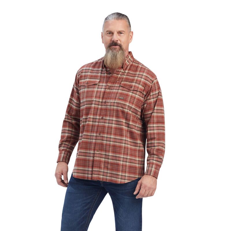 Ariat Men's Rebar Flannel DuraStretch Work Shirt