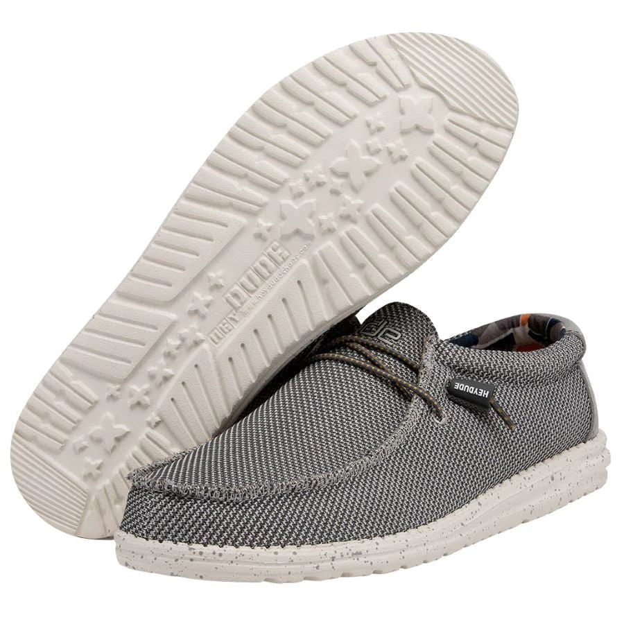 Hey Dude Men's Shoe Wally Sox Asphalt