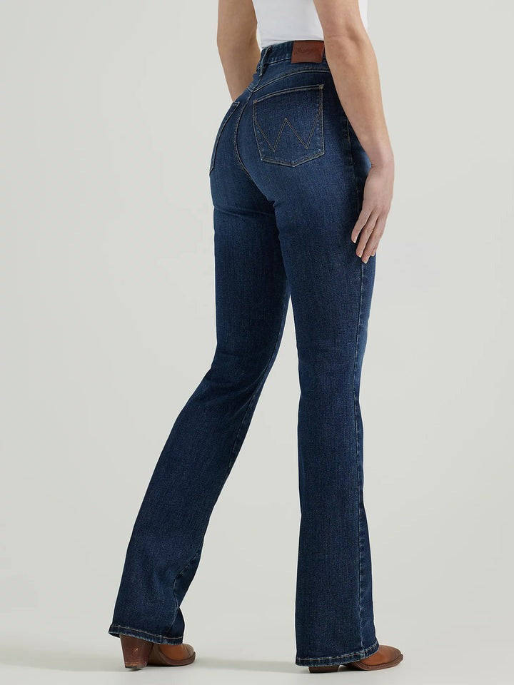 Wrangler Women's Bespoke Dark Wash High Rise Bootcut Jeans