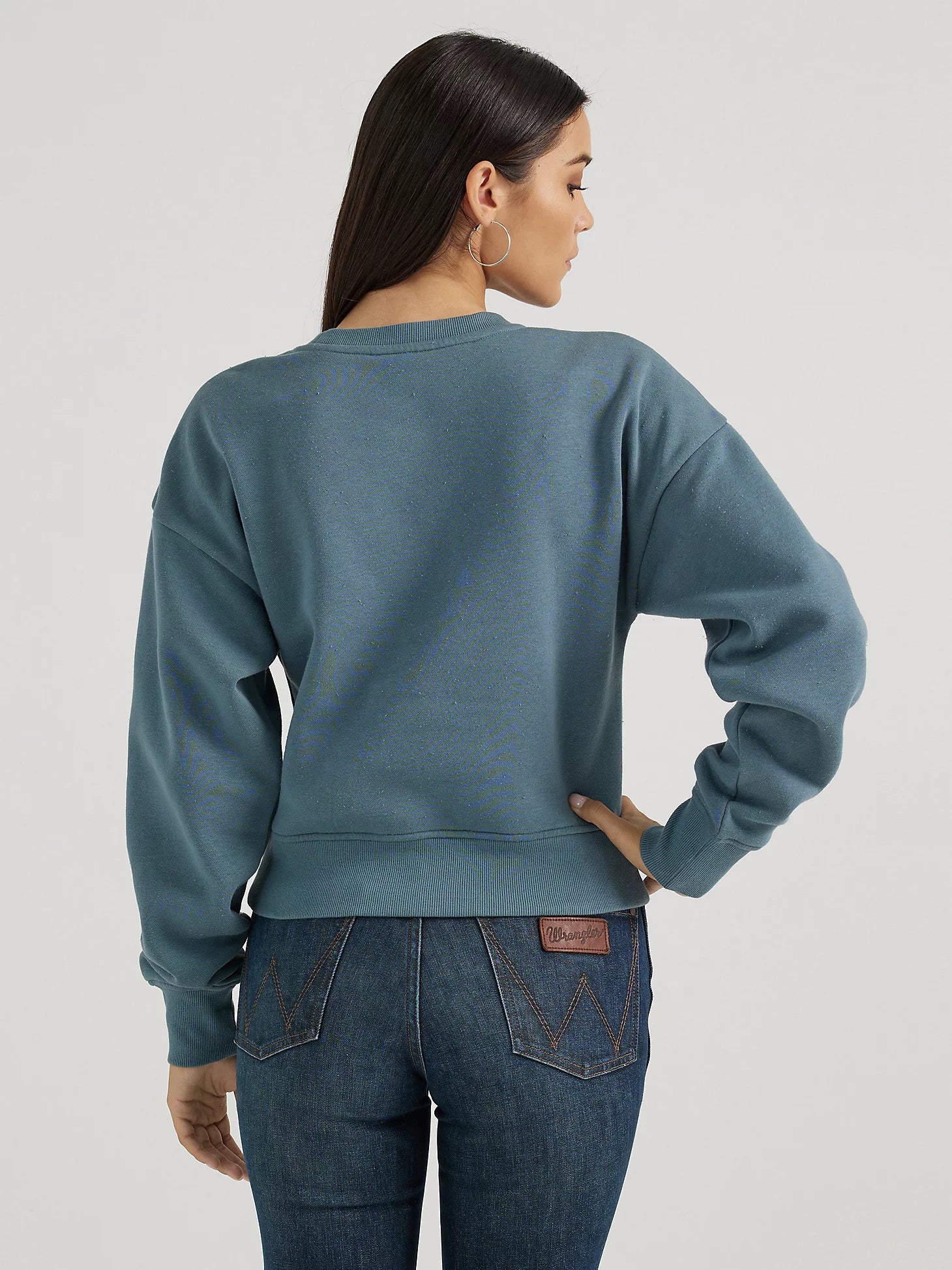 Wrangler Women's Shabby Logo Pullover Sweatshirt