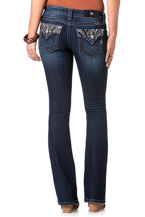 Women's Glitzerland Flap Boot Cut Jeans