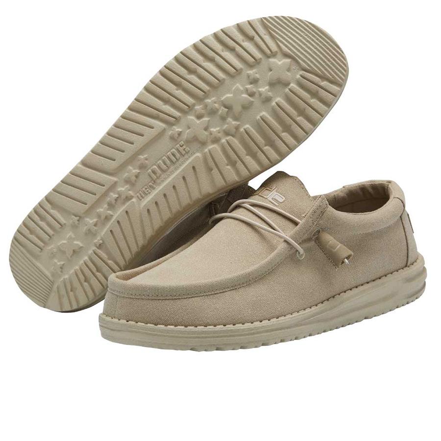 Hey Dude Men's Shoe Wally L Beige