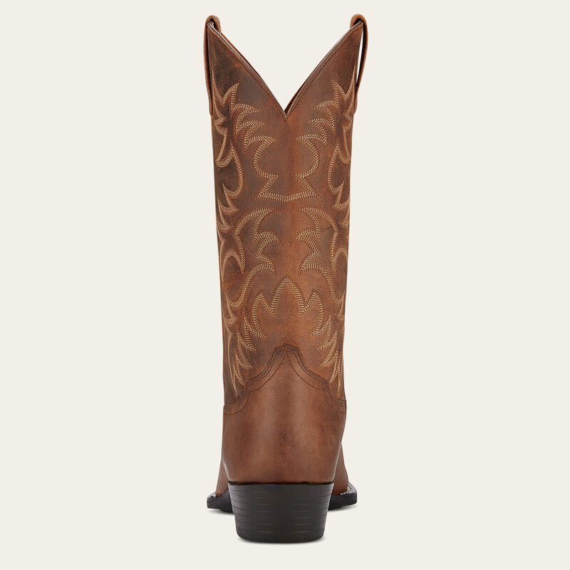 Ariat Men's Heritage Western R Toe Distressed Brown