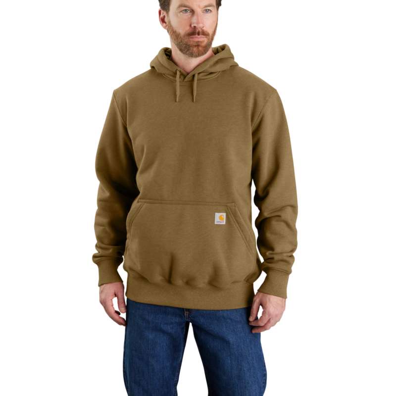Carhartt Men's Paxton Heavyweight Hooded Sweatshirt - OAK BROWN B33