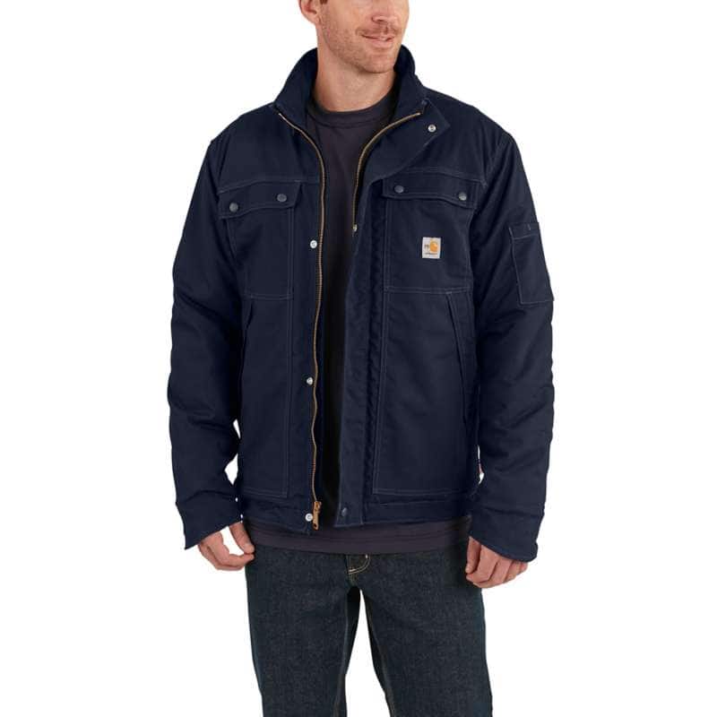 Carhartt Men's Full Swing Quick Duck Flame-Resistant Coat BIG & TALL - DARK NAVY 410