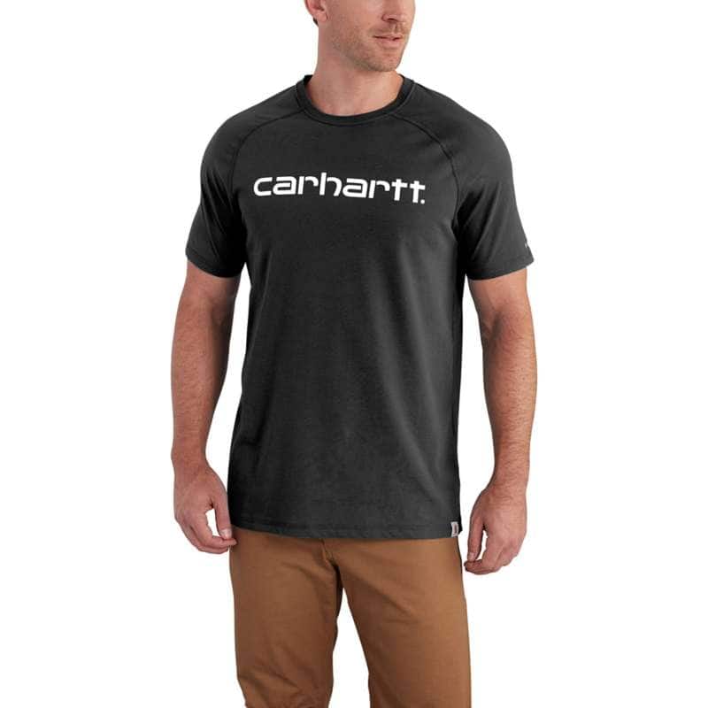 Carhartt Men's Force Delmont Graphic T-Shirt BIG & TALL - BLACK 001
