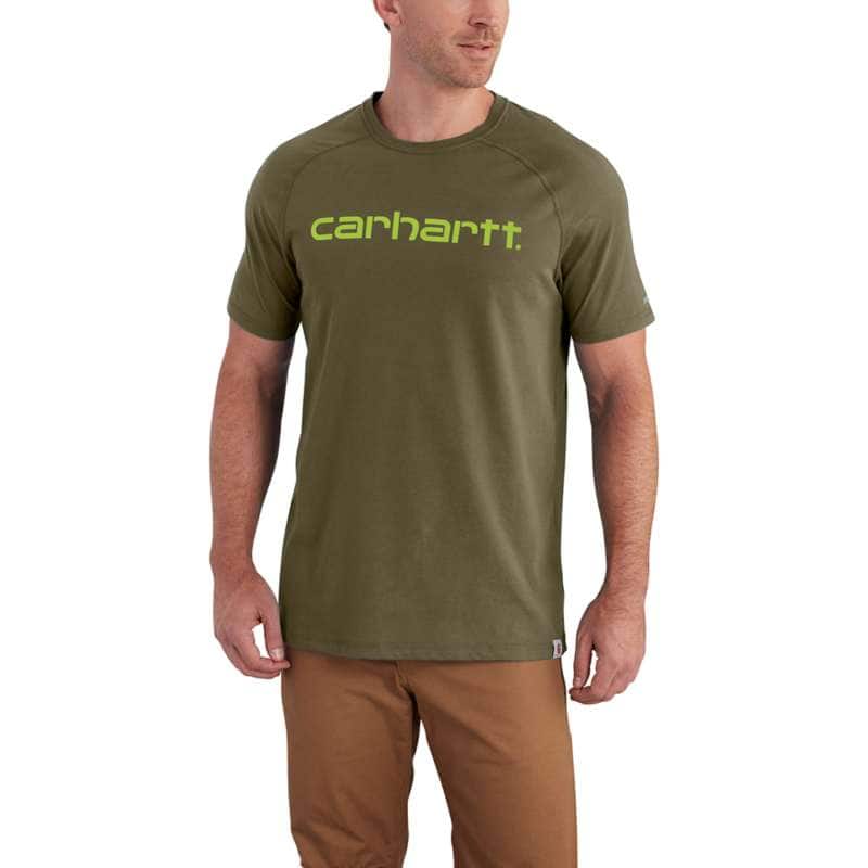 Carhartt Men's Force Delmont Graphic T-Shirt BIG & TALL - MOSS 316