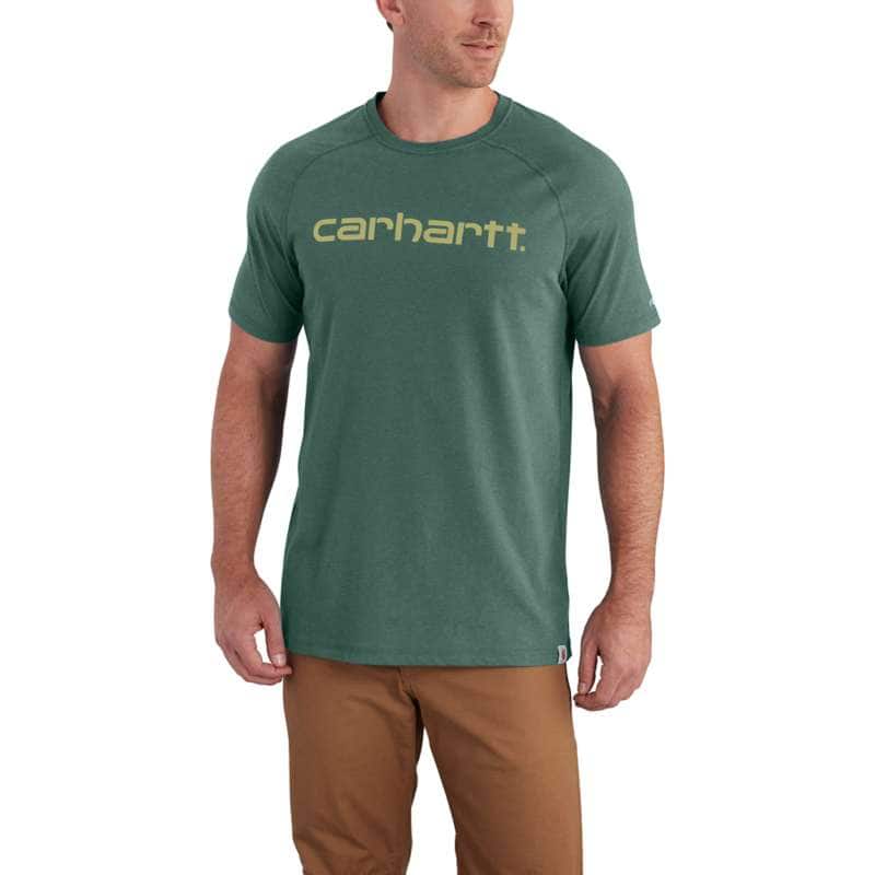 Carhartt Men's Force Delmont Graphic T-Shirt BIG & TALL - MUSK GREEN G18