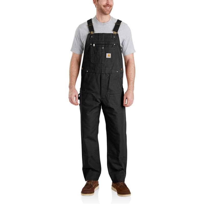 Carhartt Men's Relaxed Fit Duck Bib Overall - BLACK