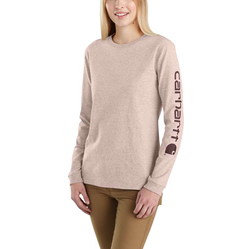 Carhartt Women's Workwear Logo Long Sleeve - ROSE P01