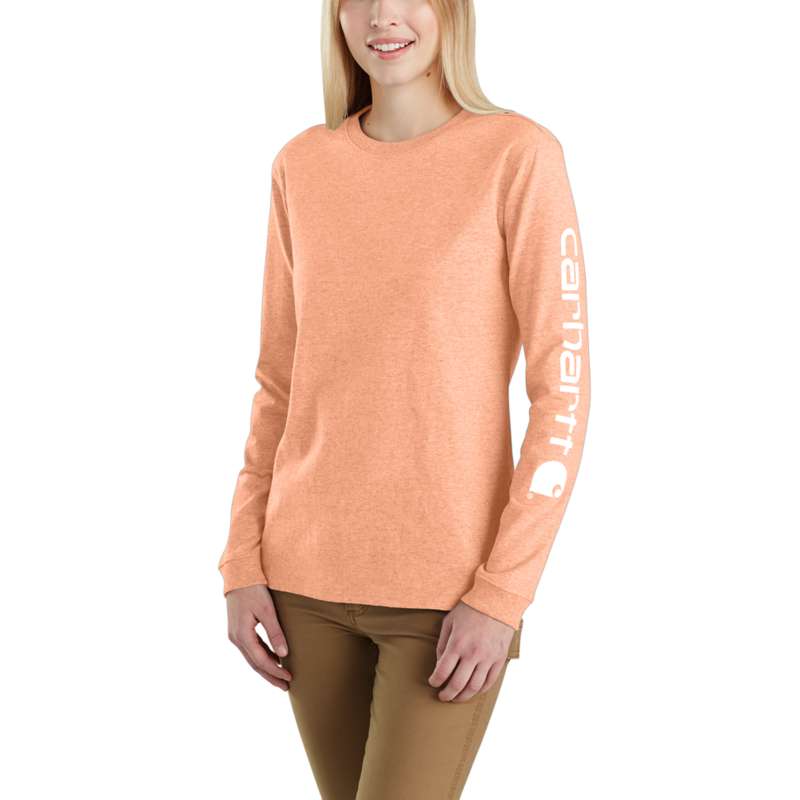 Carhartt Women's Workwear Logo Long Sleeve - SUNSET Q20