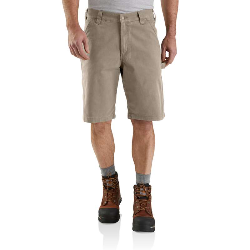 Carhartt Men's Rugged Flex Relaxed Fit Canvas Utility Work Short - TAN 232
