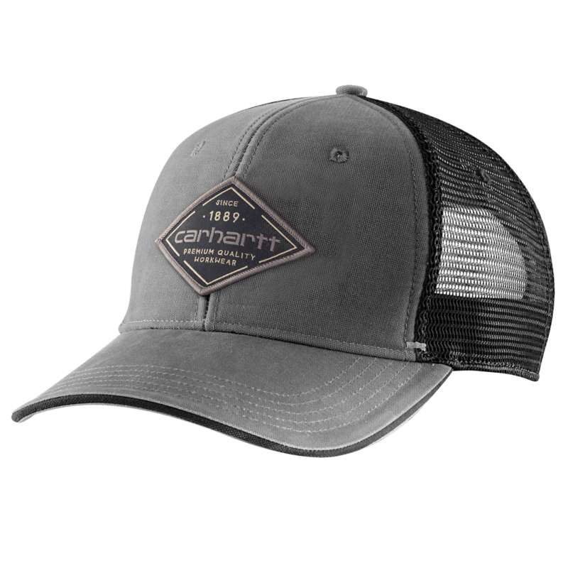 Carhartt Men's Canvas Mesh Back Premium Quality Graphic Cap - GRAVEL GVL