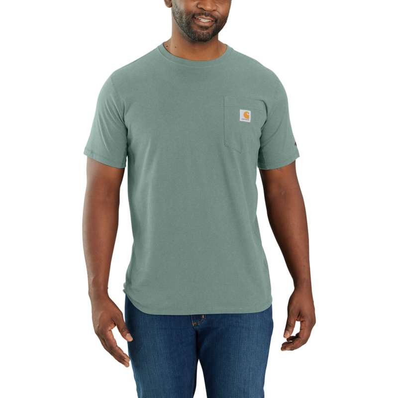 Carhartt Men's Force Relaxed Fit Midweight Short-Sleeve Pocket T-Shirt - SUCCULENT G86