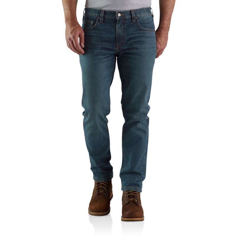 Carhartt Men's Rugged Flex Low-Rise Relaxed Fit 5-Pocket Tapered Jeans - CANYON H47