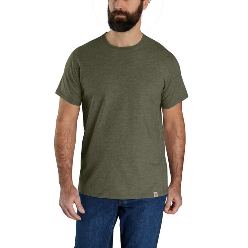 Carhartt Men's Force Relaxed Fit Midweight Short-Sleeve T-Shirt - BASIL G73