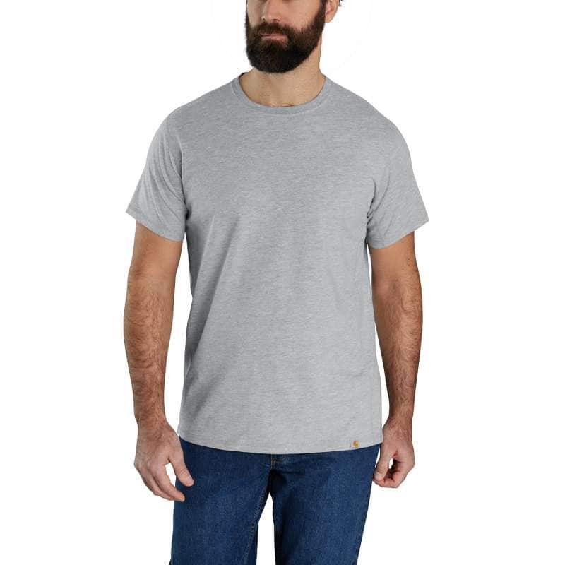 Carhartt Men's Force Relaxed Fit Midweight Short-Sleeve T-Shirt BIG & TALL - GRAY HGY