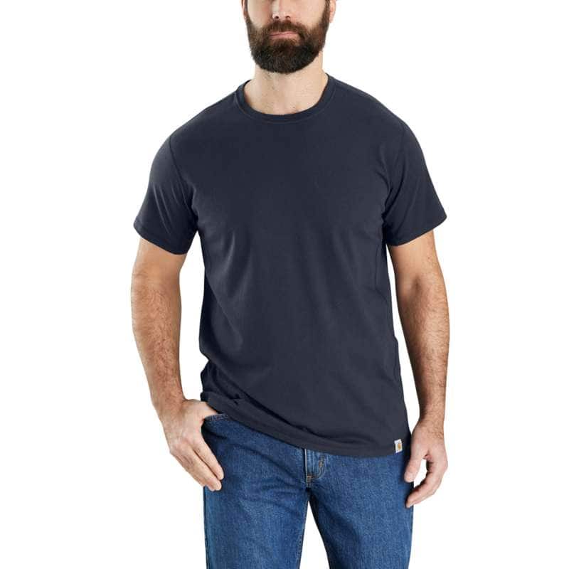 Carhartt Men's Force Relaxed Fit Midweight Short-Sleeve T-Shirt BIG & TALL - NAVY I26