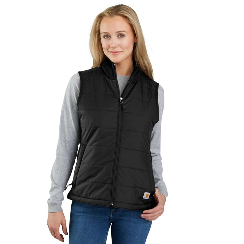Carhartt Women's Rain Defender Relaxed Fit Lightweight Insulated Vest - BLACK N04