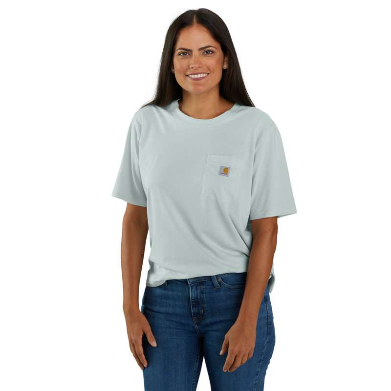 Carhartt Women's Loose Fit Lightweight Short-Sleeve Crewneck T-Shirt - DEW DROP E73